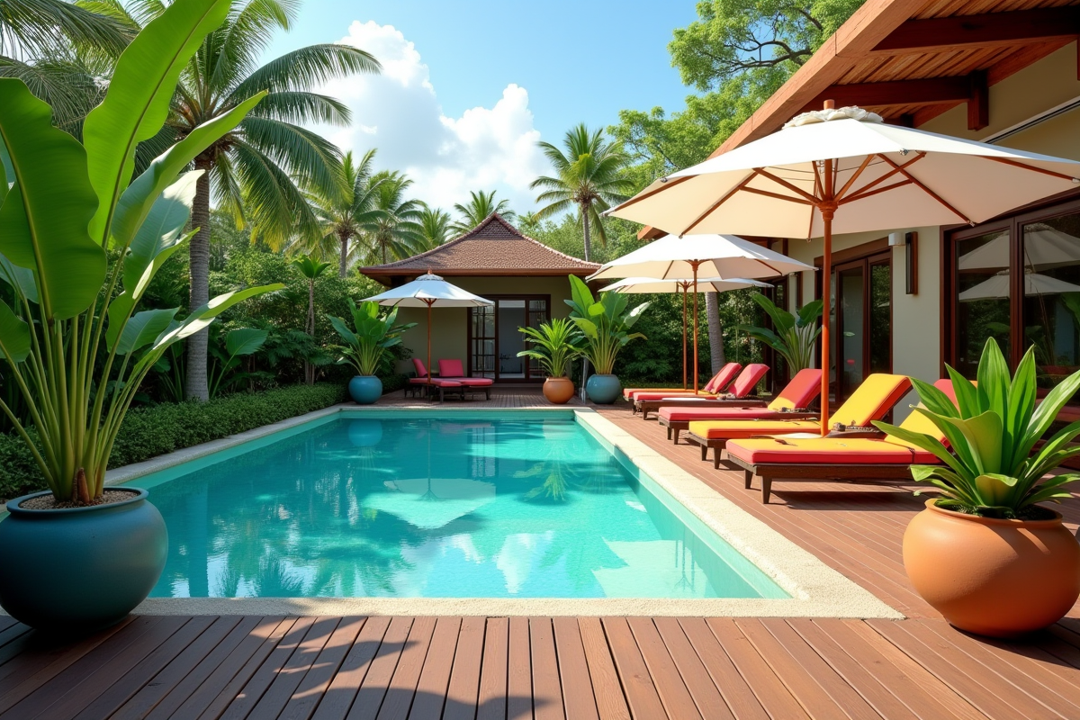 piscine couleurs