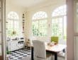 brown wooden table with chairs